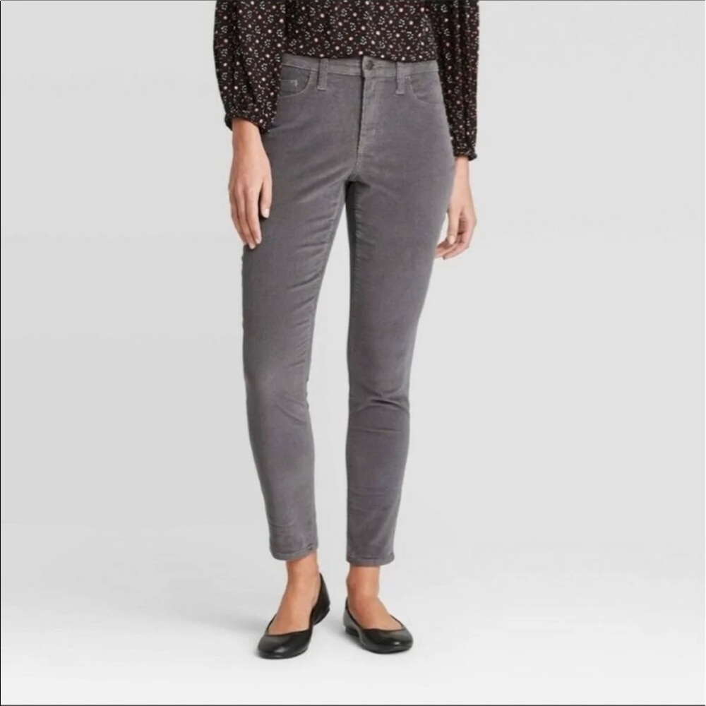 High rise skinny cords